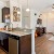 a kitchen with a large island